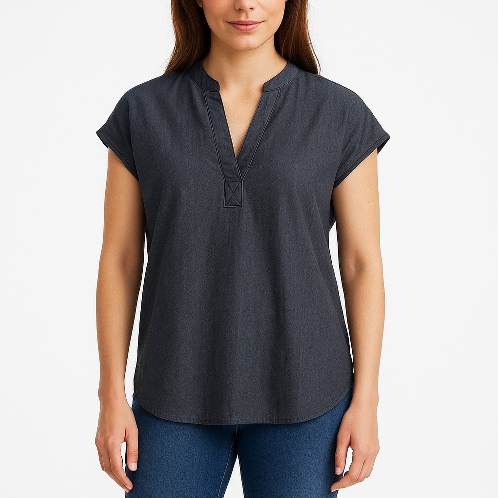 FIGS Technical Collection Rafaela Sleeveless Scrub Top Womens‎ L Graphite Gray